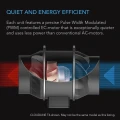 Wentylator AC Infinity Quiet Inline 200mm 1370 m3/h 10 trybów + kontroler wilgotności i temperatury  Growshop -sklep ogrodniczy we Wrocławiu, Warszawie i Poznaniu