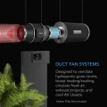Wentylator AC Infinity Quiet Inline 200mm 1370 m3/h 10 trybów + kontroler wilgotności i temperatury  Growshop -sklep ogrodniczy we Wrocławiu, Warszawie i Poznaniu
