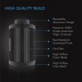 Wentylator AC Infinity Quiet Inline 200mm 1370 m3/h 10 trybów + kontroler wilgotności i temperatury (1)  Growshop -sklep ogrodniczy we Wrocławiu, Warszawie i Poznaniu