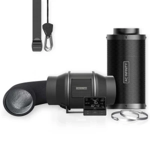 Wentylator AC Infinity Quiet Inline 200mm 1370 m3/h 10 trybów + kontroler wilgotności i temperatury (1)