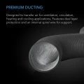 AC Infinity Przewód wentylacyjny czterowarstwowy nieprzepuszczający światła czarny 150mm 2,43m  Growshop -sklep ogrodniczy we Wrocławiu, Warszawie i Poznaniu