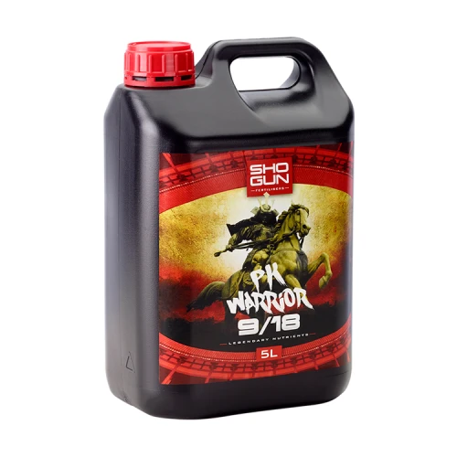 SHOGUN PK WARRIOR 10L - ZWIĘKSZA PRODUKCJĘ OWOCÓW I KWIATÓW W CELU UZYSKANIA MAKSYMALNYCH PLONÓW  Growshop -sklep ogrodniczy we Wrocławiu, Warszawie i Poznaniu