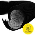 CROCO Duct 125mm 2m - czarny przewód wentylacyjny  Growshop -sklep ogrodniczy we Wrocławiu, Warszawie i Poznaniu