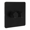 VERTICANA® WALL DIMMER 2-WAY BLACK - czarny ściemniacz ścienny, podwójny  Growshop -sklep ogrodniczy we Wrocławiu, Warszawie i Poznaniu