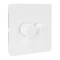 VERTICANA® WALL DIMMER 2-WAY WHITE - biały ściemniacz ścienny, podwójny  Growshop -sklep ogrodniczy we Wrocławiu, Warszawie i Poznaniu