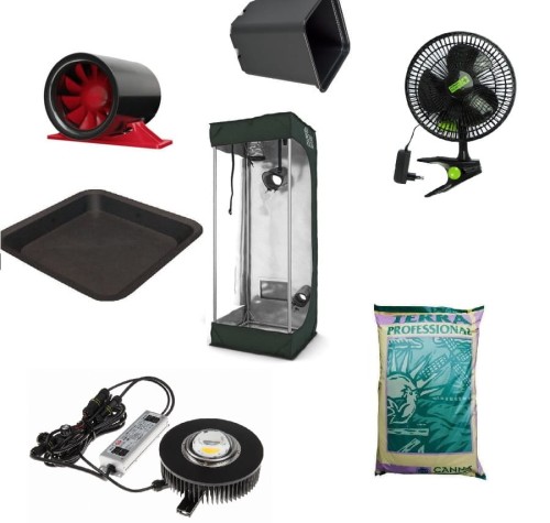 Zestaw Led growbox 60x60x160cm (4 rośliny / LED 150W) Growshop -sklep ogrodniczy we Wrocławiu, Warszawie i Poznaniu