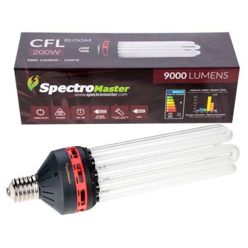 Lampa energooszczędna CFL 200W Bloom 2100K Spectromaster Growshop -sklep ogrodniczy we Wrocławiu, Warszawie i Poznaniu
